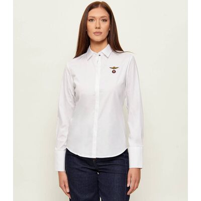 Aeronautica Militare Koszula Slim Fit biały XL Aeronautica Militare Koszula Slim Fit biały XL