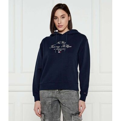 Tommy Hilfiger Bluza Modern Script Graphic Regular Fit granatowy XL Tommy Hilfiger Bluza Modern Script Graphic Regular Fit granatowy XL