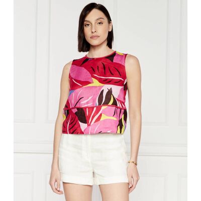 Marella SPORT Lniany top RECESS Loose fit multikolor 40 Marella SPORT Lniany top RECESS Loose fit multikolor 40