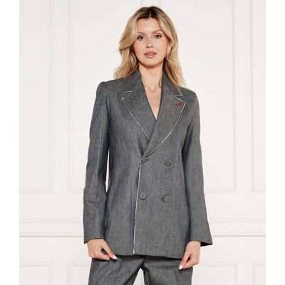 MAX&Co.; Jeansowa marynarka NEUTRO Slim Fit szary 40 MAX&Co.; Jeansowa marynarka NEUTRO Slim Fit szary 40