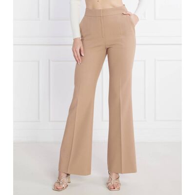HUGO Spodnie Hismara flare fit camel 40 HUGO Spodnie Hismara flare fit camel 40