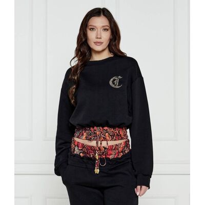 Just Cavalli Bluza Cropped Fit czarny M Just Cavalli Bluza Cropped Fit czarny M