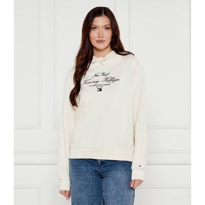 Tommy Hilfiger Bluza Modern Script Graphic Regular Fit ecru XL Tommy Hilfiger Bluza Modern Script Graphic Regular Fit ecru XL
