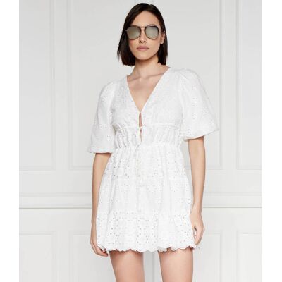Pepe Jeans London Koronkowa sukienka DELIA biały L Pepe Jeans London Koronkowa sukienka DELIA biały L