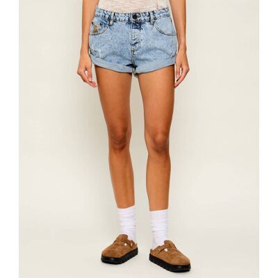 One Teaspoon Jeansowe szorty BANDITS Regular Fit low waist niebieski 25 One Teaspoon Jeansowe szorty BANDITS Regular Fit low waist niebieski 25