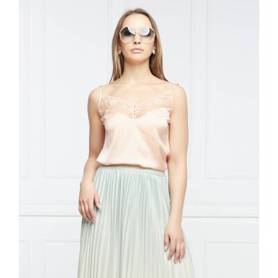 Guess Top SPERANZA Regular Fit brzoskwiniowy S Guess Top SPERANZA Regular Fit brzoskwiniowy S