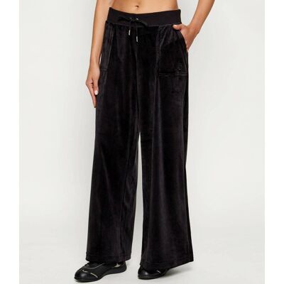 Juicy Couture Spodnie dresowe YUKA Relaxed fit czarny XL Juicy Couture Spodnie dresowe YUKA Relaxed fit czarny XL