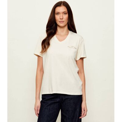 Aeronautica Militare T-shirt Regular Fit kremowy M Aeronautica Militare T-shirt Regular Fit kremowy M