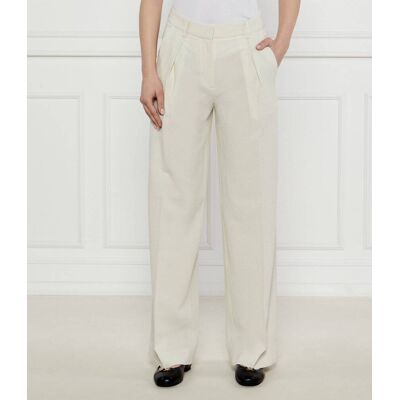 Calvin Klein Spodnie flare fit ecru 38 Calvin Klein Spodnie flare fit ecru 38