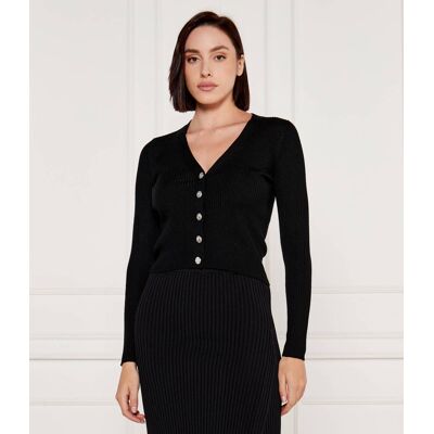 Pinko Wełniany kardigan Tilacino Regular Fit czarny XS Pinko Wełniany kardigan Tilacino Regular Fit czarny XS
