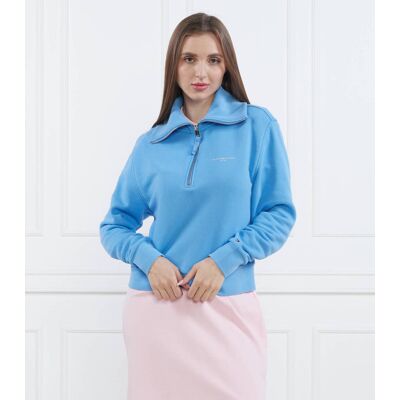 Tommy Hilfiger Bluza 1985 REG MINI CORP LOGO 1/2ZIP Regular Fit niebieski XL Tommy Hilfiger Bluza 1985 REG MINI CORP LOGO 1/2ZIP Regular Fit niebieski XL