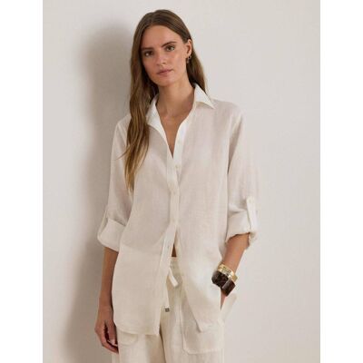 Polo Ralph Lauren LAUREN RALPH LAUREN Lniana koszula Regular Fit biały XXL Polo Ralph Lauren LAUREN RALPH LAUREN Lniana koszula Regular Fit biały XXL