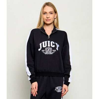 Juicy Couture Bluza COLLEGE CREST Relaxed fit czarny XL Juicy Couture Bluza COLLEGE CREST Relaxed fit czarny XL