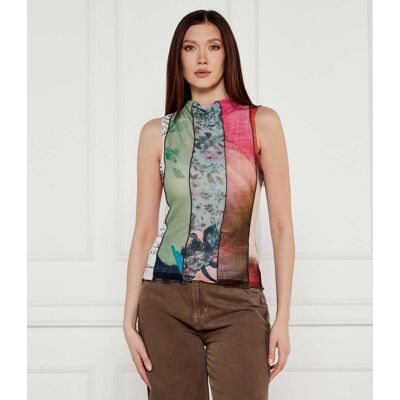 Desigual Top ST. JOHNS Slim Fit zielony XS Desigual Top ST. JOHNS Slim Fit zielony XS