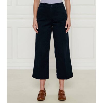 Polo Ralph Lauren Spodnie Loose fit high waist granatowy 40 Polo Ralph Lauren Spodnie Loose fit high waist granatowy 40