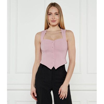 Liu Jo Kamizelka Slim Fit pudrowy róż 34 Liu Jo Kamizelka Slim Fit pudrowy róż 34