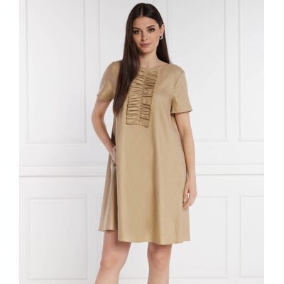 RIANI Lniana sukienka Kleid beżowy 34 RIANI Lniana sukienka Kleid beżowy 34