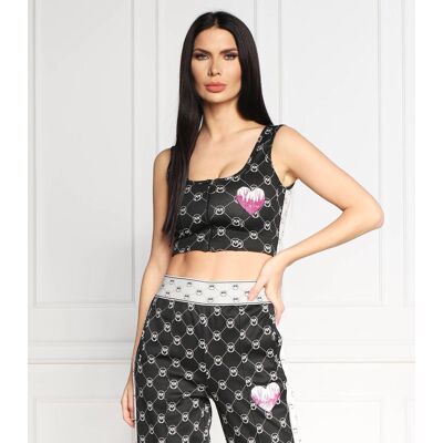 Pinko Top Slim Fit czarny XS Pinko Top Slim Fit czarny XS