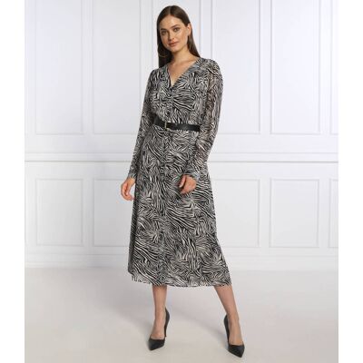 Michael Kors Sukienka z paskiem czarny S Michael Kors Sukienka z paskiem czarny S
