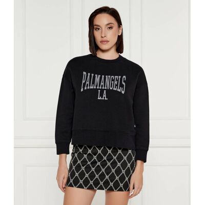 Palm Angels Bluza COLLEGE CLASSIC CREW Cropped Fit czarny S Palm Angels Bluza COLLEGE CLASSIC CREW Cropped Fit czarny S
