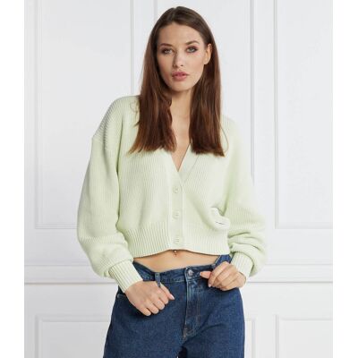 Calvin Klein Jeans Kardigan Regular Fit miętowy L Calvin Klein Jeans Kardigan Regular Fit miętowy L