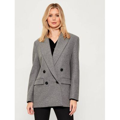 Pinko Marynarka AMORA Regular Fit z dodatkiem wełny szary 42 Pinko Marynarka AMORA Regular Fit z dodatkiem wełny szary 42