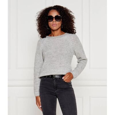 Marc Cain Wełniany sweter Regular Fit szary 34 Marc Cain Wełniany sweter Regular Fit szary 34
