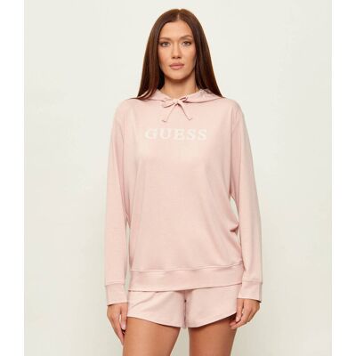 Guess Underwear Bluza JUNIE Relaxed fit pudrowy róż XL Guess Underwear Bluza JUNIE Relaxed fit pudrowy róż XL