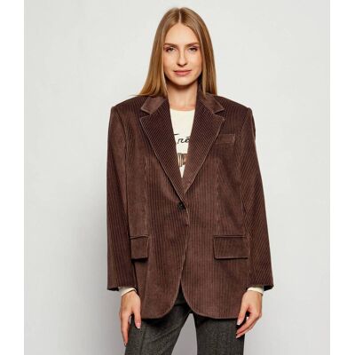 Weekend MaxMara Marynarka FORMIA Oversize fit sztruks brązowy L Weekend MaxMara Marynarka FORMIA Oversize fit sztruks brązowy L