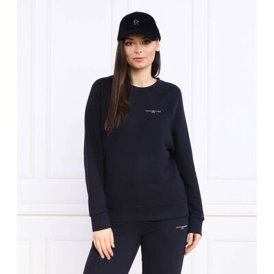 Tommy Hilfiger Bluza 1985 RLX MINI CORP LOGO Relaxed fit granatowy M Tommy Hilfiger Bluza 1985 RLX MINI CORP LOGO Relaxed fit granatowy M