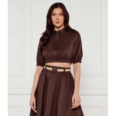 TWINSET Koszula Cropped Fit brązowy 36 TWINSET Koszula Cropped Fit brązowy 36