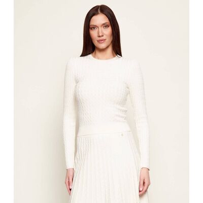 Guess Sweter Hana Slim Fit biały L Guess Sweter Hana Slim Fit biały L
