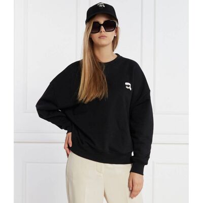 Karl Lagerfeld Bluza ikonik 2.0 Oversize fit czarny L Karl Lagerfeld Bluza ikonik 2.0 Oversize fit czarny L