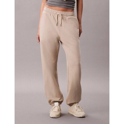 Calvin Klein Spodnie dresowe Relaxed fit beżowy XS Calvin Klein Spodnie dresowe Relaxed fit beżowy XS