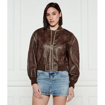 Guess Kurtka bomber ANGELIQUE Regular Fit brązowy XL Guess Kurtka bomber ANGELIQUE Regular Fit brązowy XL