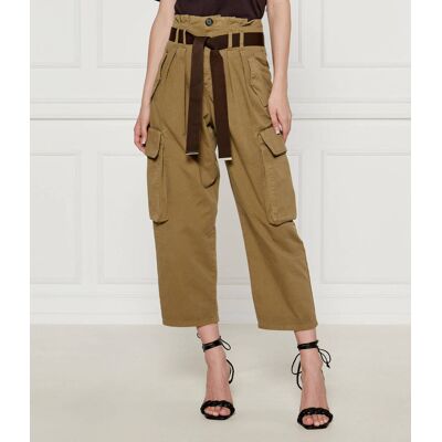 Pinko Spodnie cargo RONFARE Regular Fit khaki 34 Pinko Spodnie cargo RONFARE Regular Fit khaki 34