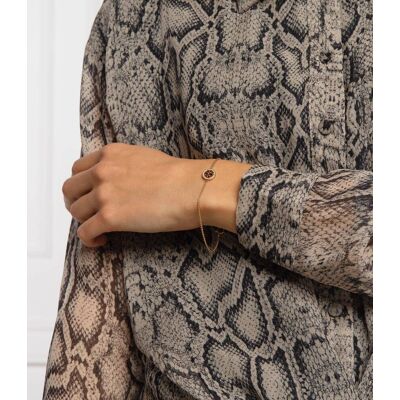 TORY BURCH Bransoletka MILLER PAVE różowe złoto OS TORY BURCH Bransoletka MILLER PAVE różowe złoto OS