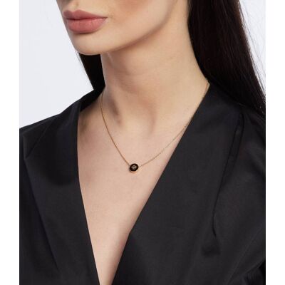 TORY BURCH Naszyjnik Kira Enamel Pendant złoty OS TORY BURCH Naszyjnik Kira Enamel Pendant złoty OS
