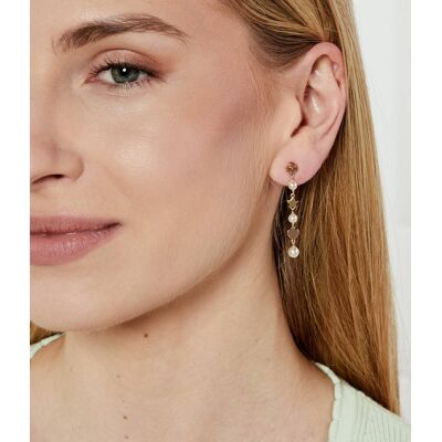 TORY BURCH Kolczyki Kira Linear Pear złoty OS TORY BURCH Kolczyki Kira Linear Pear złoty OS