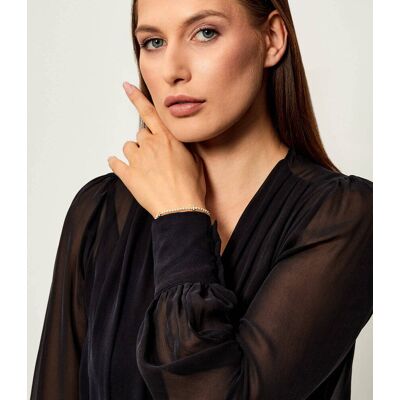 TORY BURCH Bransoletka Kira biały OS TORY BURCH Bransoletka Kira biały OS