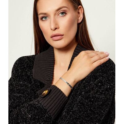 TORY BURCH Bransoletka Miller Stud srebrny M TORY BURCH Bransoletka Miller Stud srebrny M