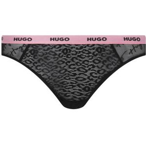 Hugo Bodywear Koronkowe figi czarny XS Hugo Bodywear Koronkowe figi czarny XS