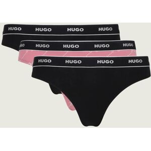 Hugo Bodywear Stringi 3-pack DESIGN różowy L Hugo Bodywear Stringi 3-pack DESIGN różowy L