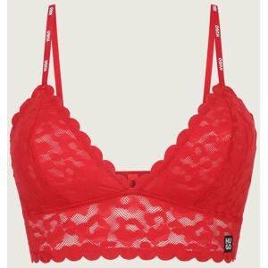 Hugo Bodywear Koronkowy biustonosz LEO czerwony L Hugo Bodywear Koronkowy biustonosz LEO czerwony L