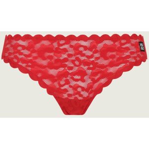 Hugo Bodywear Koronkowe stringi czerwony XS Hugo Bodywear Koronkowe stringi czerwony XS