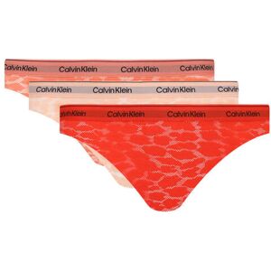 Calvin Klein Underwear Koronkowe figi 3-pack brzoskwiniowy XS Calvin Klein Underwear Koronkowe figi 3-pack brzoskwiniowy XS