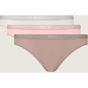 Boss BLACK Stringi 3-pack beżowy S Boss BLACK Stringi 3-pack beżowy S