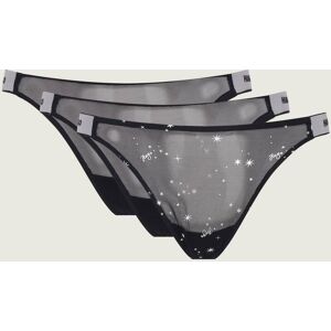 Hugo Bodywear Stringi 3-pack STARS czarny XL Hugo Bodywear Stringi 3-pack STARS czarny XL