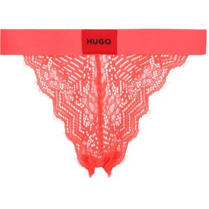 Hugo Bodywear Koronkowe stringi różowy XL Hugo Bodywear Koronkowe stringi różowy XL