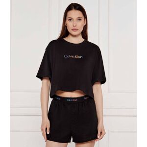 Calvin Klein Underwear Góra od piżamy Cropped Fit czarny XL Calvin Klein Underwear Góra od piżamy Cropped Fit czarny XL